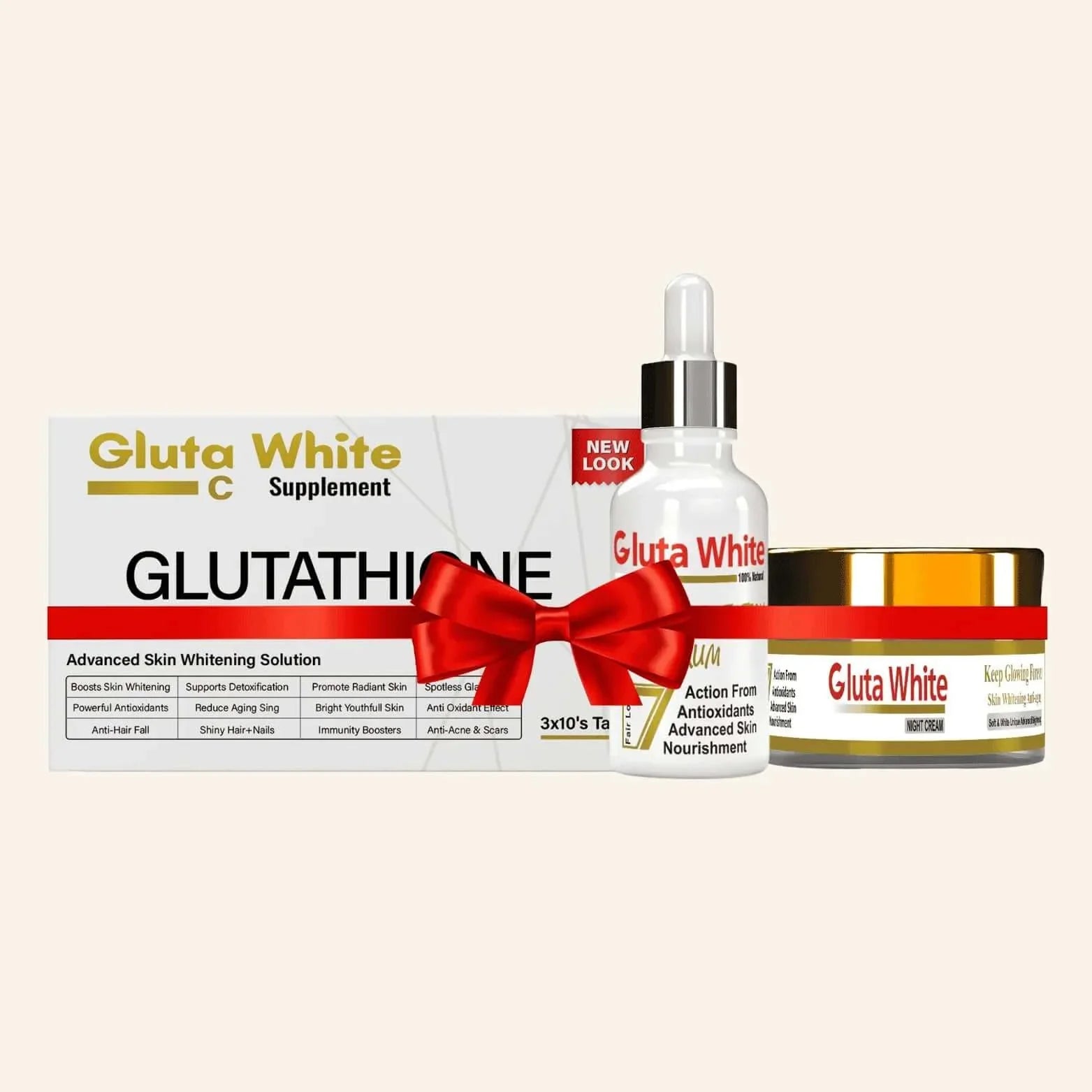 Gluta White Capsule Whitening Serum And Night Cream