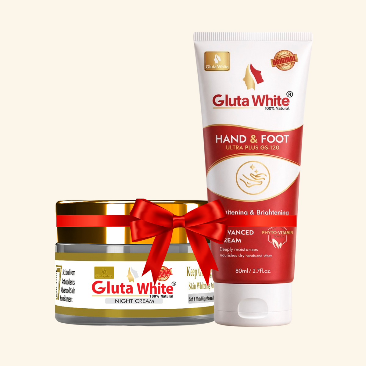 Gluta White Night Craem + Hand & Foot Craem
