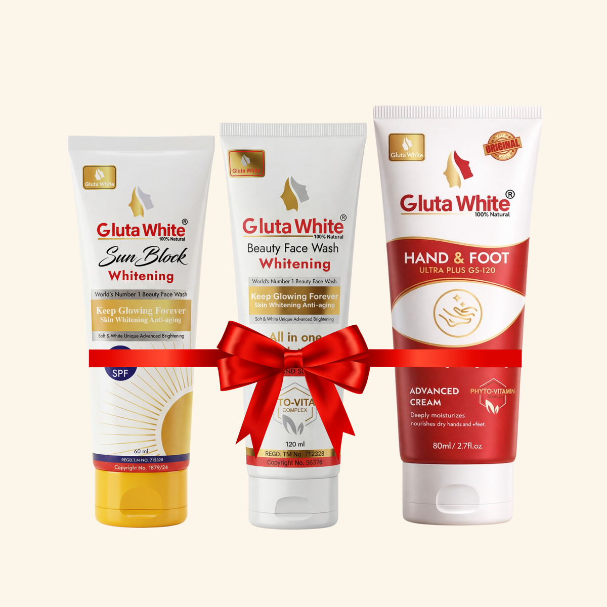 Gluta White Fach Wash + Sun Block + Hand & Foot Cream