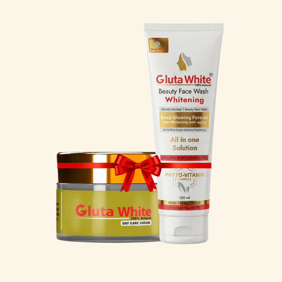 Gluta White Day Cream + Face Wash