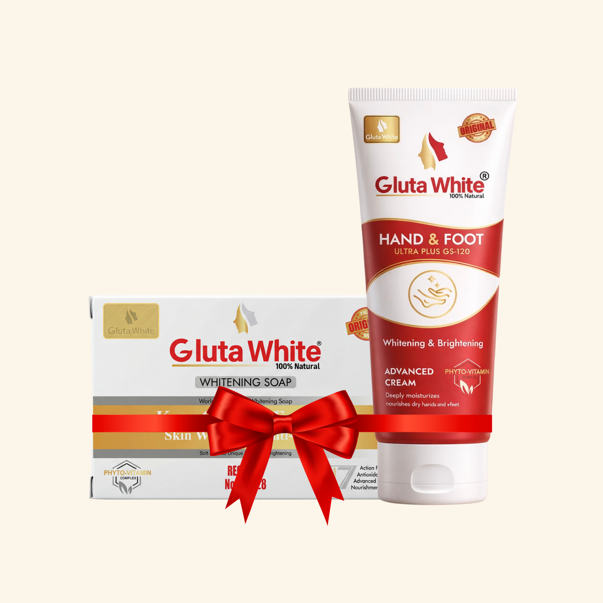 Gluta White Hand & Foot Cream + Whitening Soap