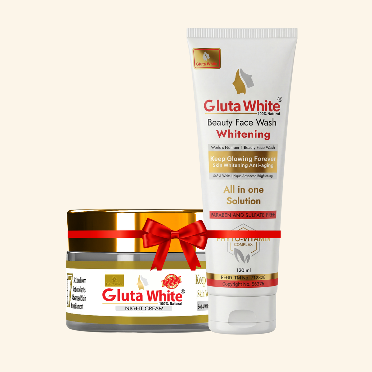 Gluta White® Night Cream And Face Wash