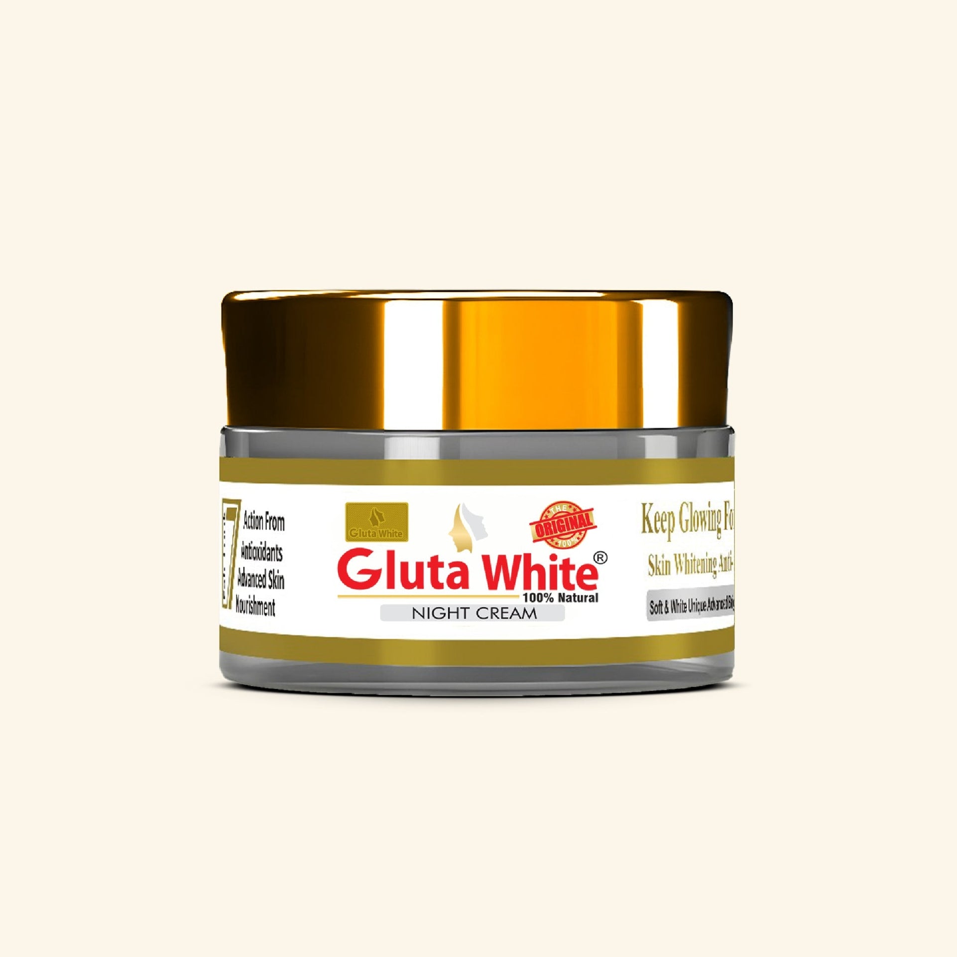 gluta white advanced glutathione skin whitening night cream Night Cream for Brightening Skin