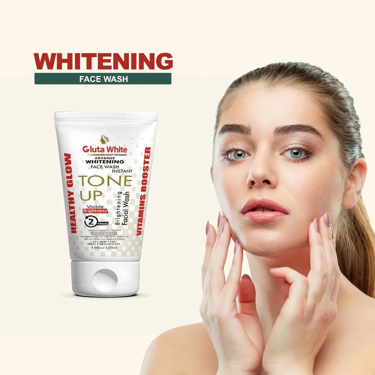 Gluta White Tone Up Facewash