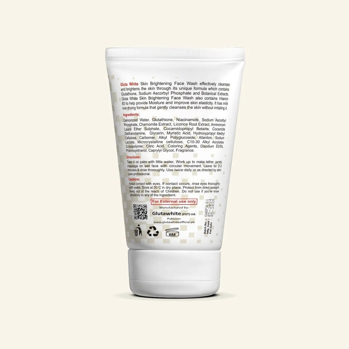 Gluta White Tone Up Facewash