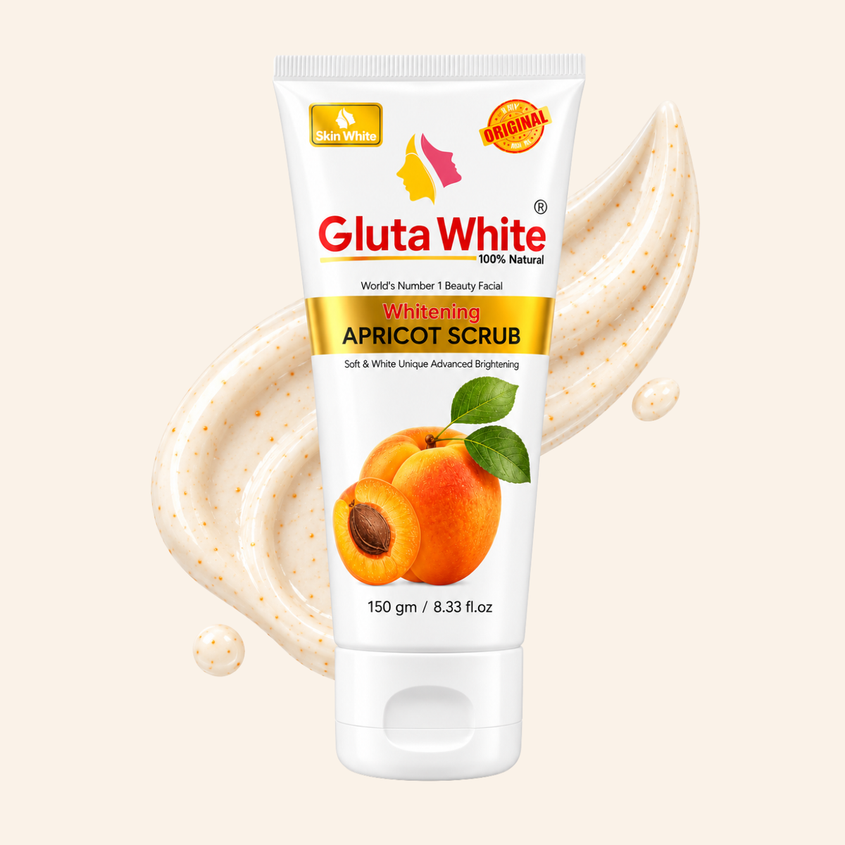 Gluta White Whitening Apricot Scrub