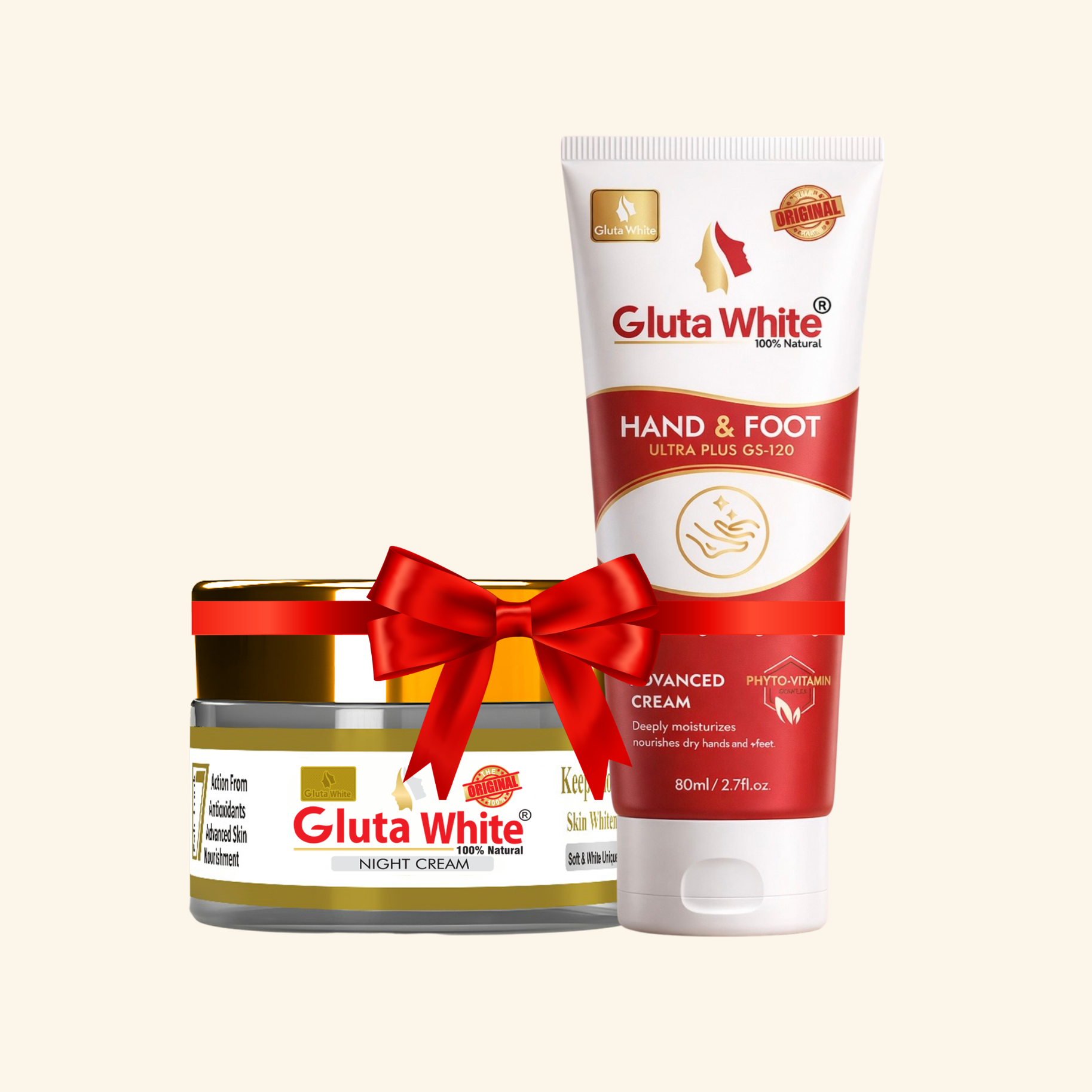 Gluta White Night Craem + Hand & Foot Craem